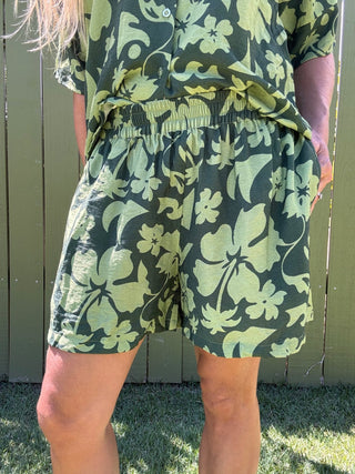 Floral Safari Koa Shorts - The Salty BabeShorts