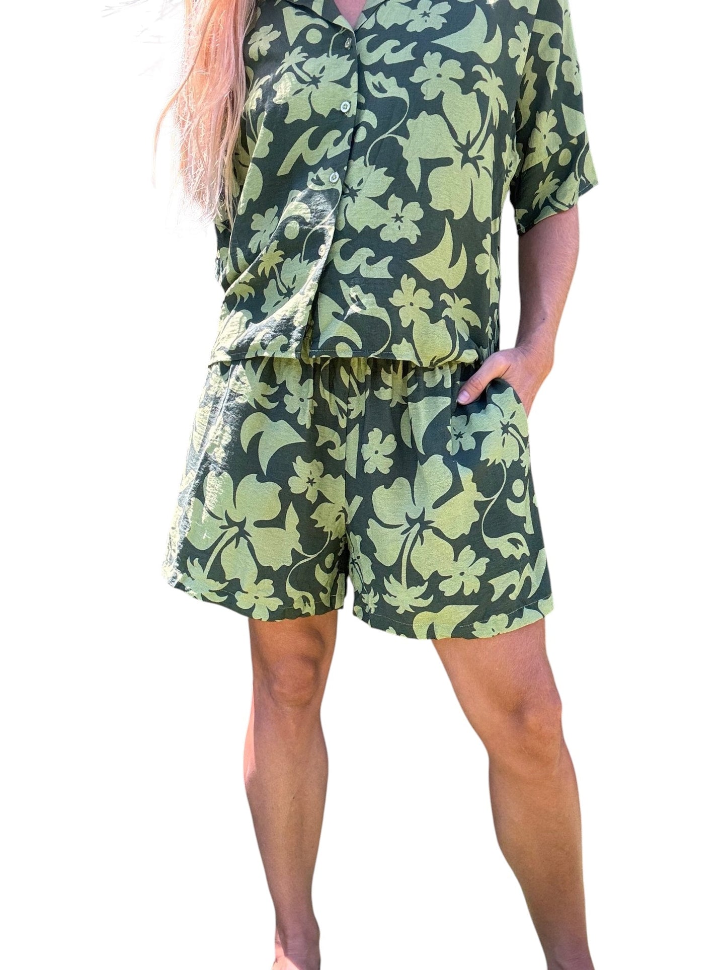 Floral Safari Koa Shorts - The Salty BabeShorts