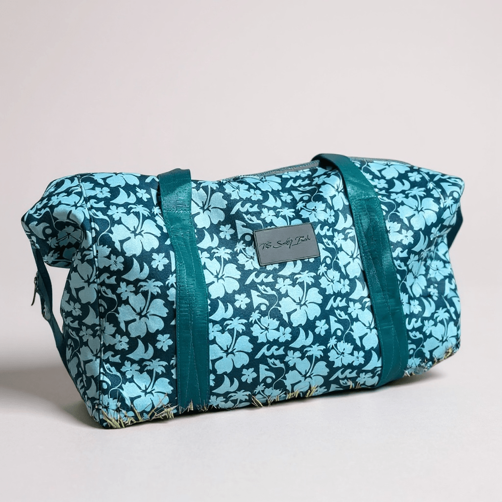 Floral Safari Teal Neoprene Weekender Duffle Bag - The Salty BabeDuffle Bag
