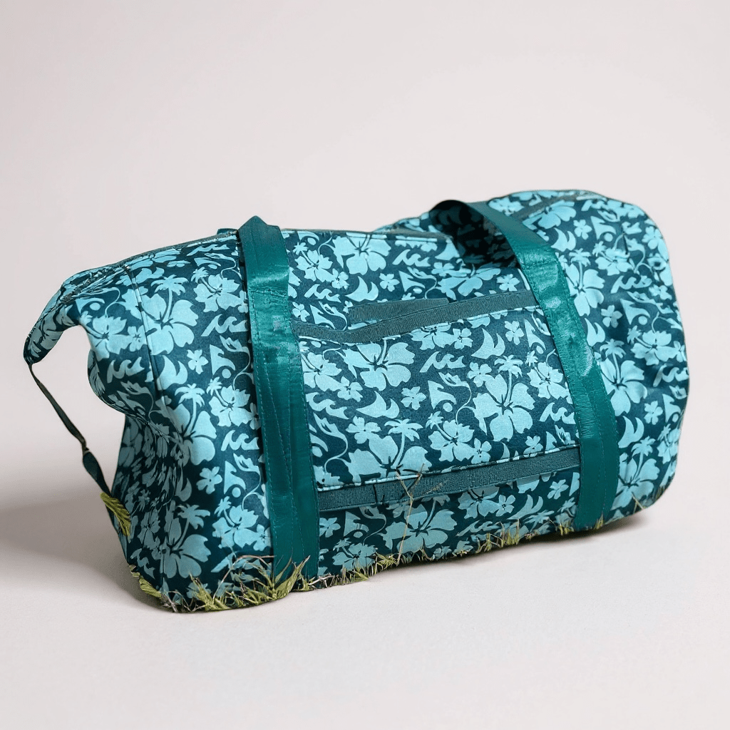 Floral Safari Teal Neoprene Weekender Duffle Bag - The Salty BabeDuffle Bag