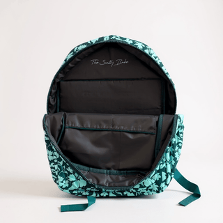 Floral Safari Teal Nylon Backpack - The Salty BabeBackpacks
