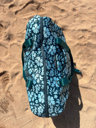 Floral Surfari Teal Neoprene Weekender Duffle Bag - The Salty BabeDuffle Bag
