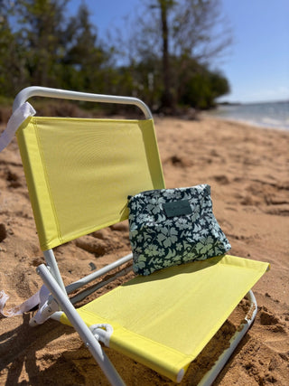 Floral Surfari Teal Pitcher pouch - The Salty BabeBags