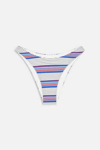 FRANKIE'S BIKINIS Dove Striped Bikini Bottom - St. Tropez Stripe - The Salty BabeSwim Bottoms