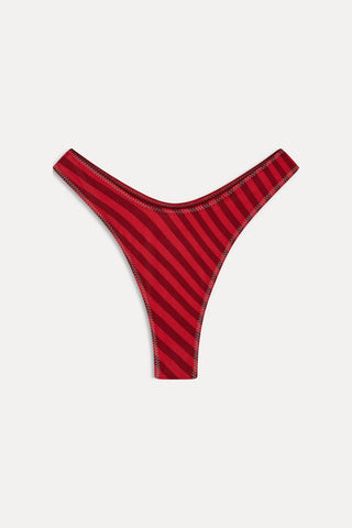 FRANKIE'S BIKINIS Full Moon Satin Bikini Bottom - Spring Stripe - The Salty BabeSwim Bottoms