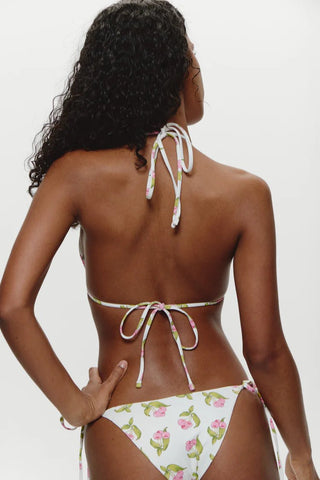 FRANKIE'S BIKINIS Grace Beaded Triangle Bikini Top - Cherry Picked - The Salty BabeSwim Tops