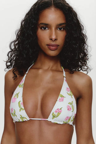 FRANKIE'S BIKINIS Grace Beaded Triangle Bikini Top - Cherry Picked - The Salty BabeSwim Tops