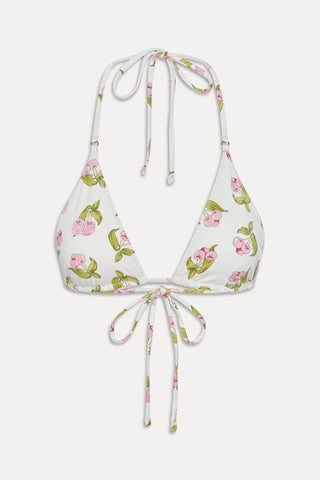 FRANKIE'S BIKINIS Grace Beaded Triangle Bikini Top - Cherry Picked - The Salty BabeSwim Tops