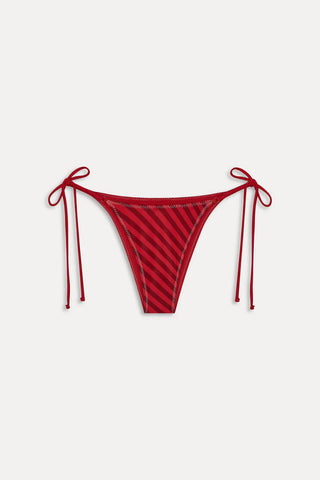 FRANKIE'S BIKINIS Mackenzie Satin Bikini Bottom - Spring Stripe - The Salty BabeSwim Bottoms