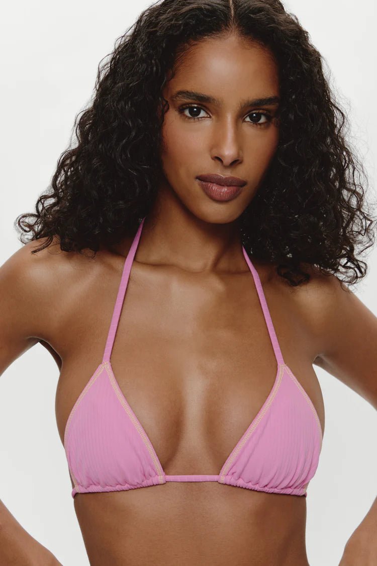 FRANKIE'S BIKINIS Nick Triangle Halter Bikini Top - Ciao Bella - The Salty BabeSwim Tops