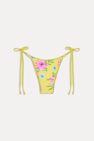 FRANKIE'S BIKINIS Soleil Satin Beaded Bikini Bottom - Hibiscus Lemonade - The Salty BabeSwim Bottoms