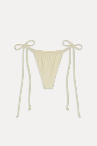 FRANKIE'S BIKINIS Tia Terry Skimpy Bikini Bottom - Lemon - The Salty BabeSwim Bottoms