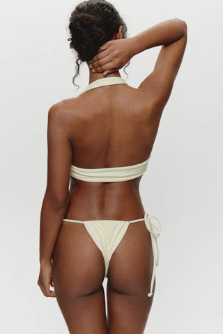 FRANKIE'S BIKINIS Tia Terry Skimpy Bikini Bottom - Lemon - The Salty BabeSwim Bottoms