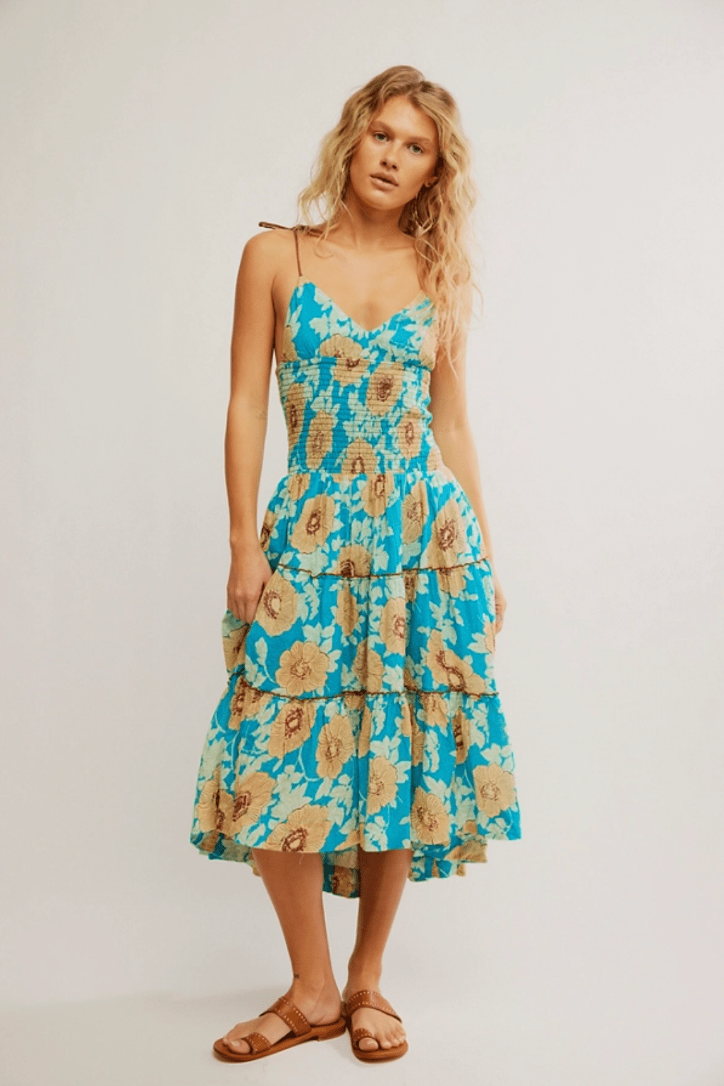 free people sea glass midi dress Free People Sea Glass Midi Dress - Black Combo