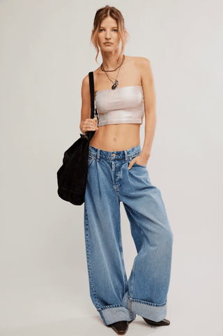 FREE PEOPLE Amelia Foil Bandeau - The Salty BabeTop