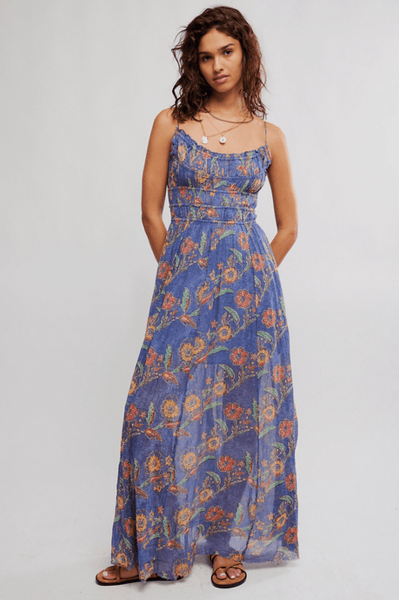 england maxi dress Free People One Ciella Printed Maxi Dress