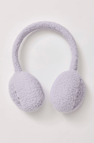 FREE PEOPLE Double Diamond Fleece Ear Warmers - Cool Lilac | The Salty Babe