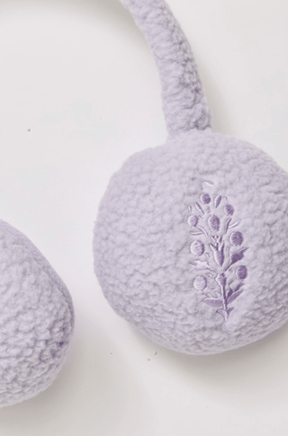 FREE PEOPLE Double Diamond Fleece Ear Warmers - Cool Lilac | The Salty Babe