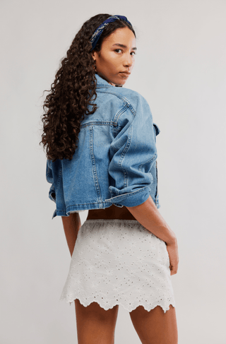 FREE PEOPLE Eyes On You Skort - Ivory - The Salty BabeSkirts