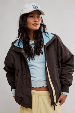 FREE PEOPLE Field Tripper Jacket in Chocolate