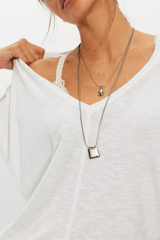 FREE PEOPLE High Line Tee - Ivory - The Salty BabeTop