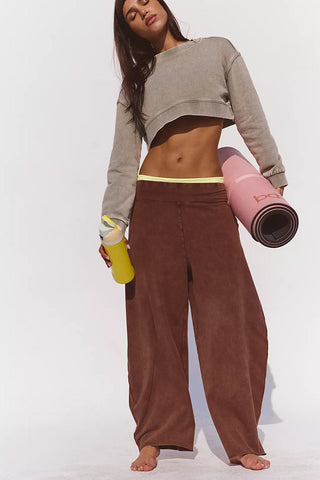 FREE PEOPLE Hot Shot Easy Pants - Cocoa - The Salty BabePants