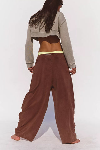 FREE PEOPLE Hot Shot Easy Pants - Cocoa - The Salty BabePants