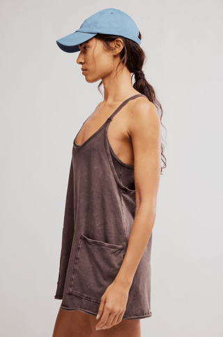 FREE PEOPLE Hot Shot Mini Dress - Chocolate - The Salty BabeDresses