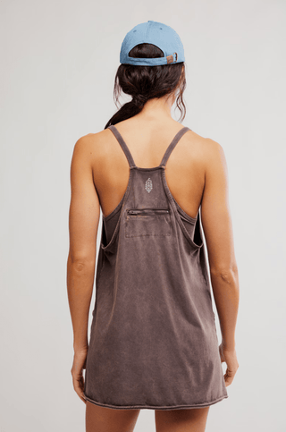 FREE PEOPLE Hot Shot Mini Dress - Chocolate - The Salty BabeDresses