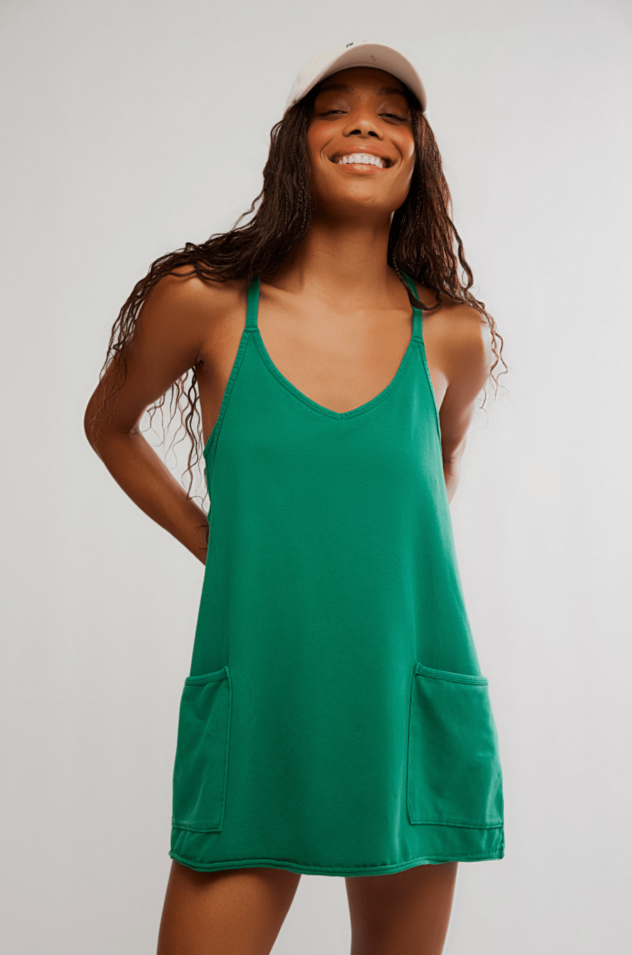 FREE PEOPLE Hot Shot Mini Dress - Green Glow - The Salty BabeDresses