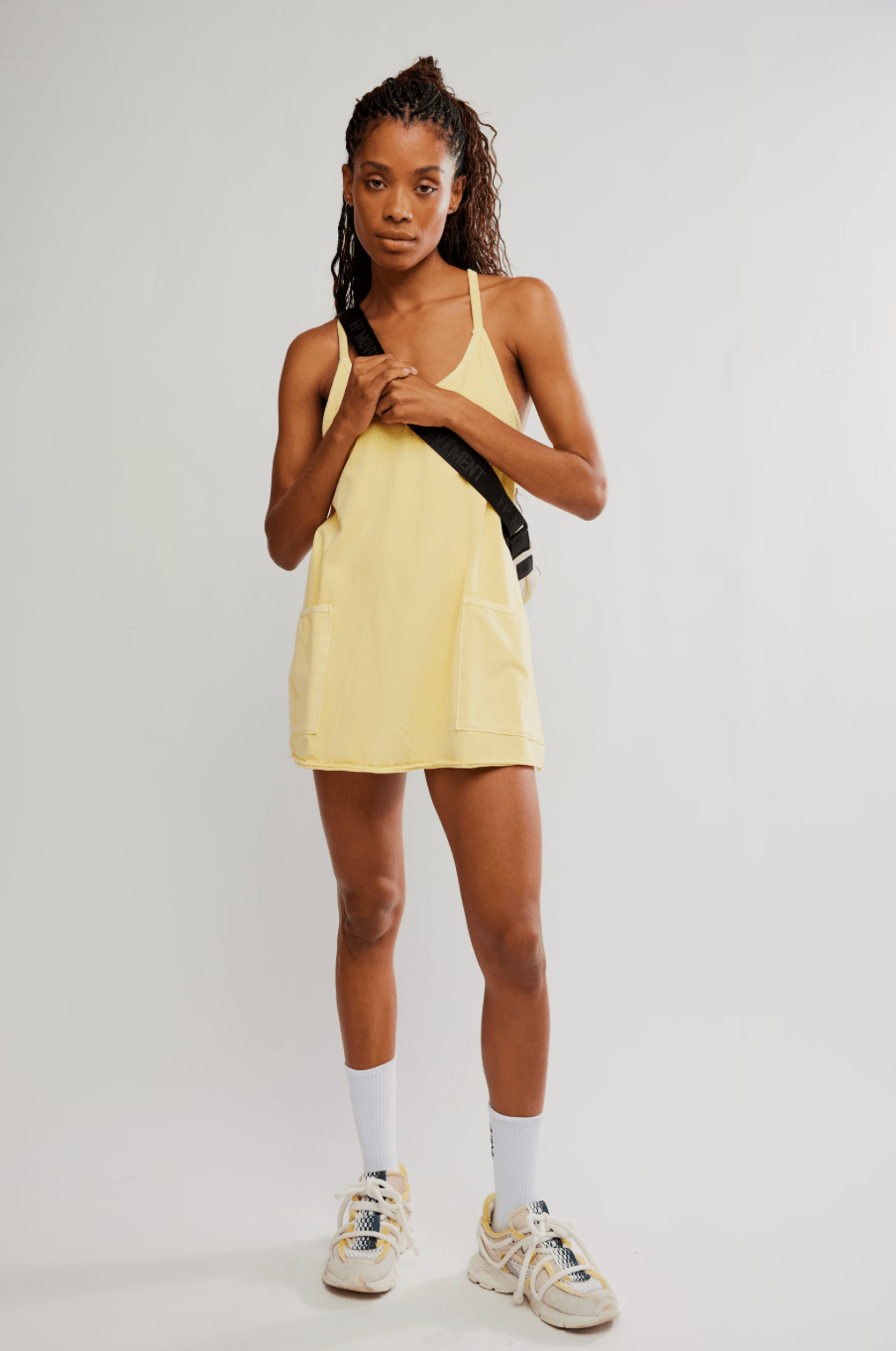 FREE PEOPLE Hot Shot Mini Dress - Sunlit Yellow - The Salty BabeDresses
