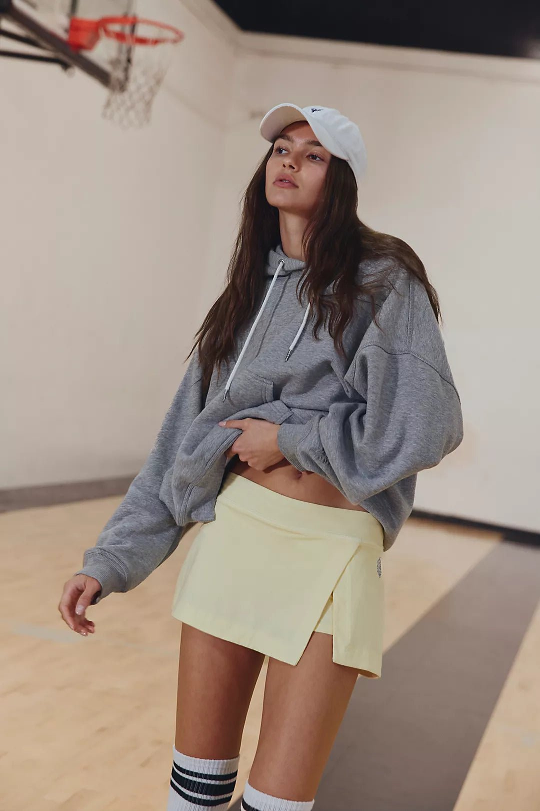 FREE PEOPLE Hot Shot Mini Skort - Sunlit Yellow - The Salty BabeSkort