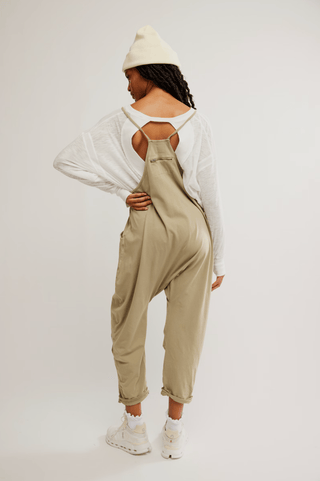 FREE PEOPLE Hot Shot Onesie - Sage Stone - The Salty BabeJumpsuits