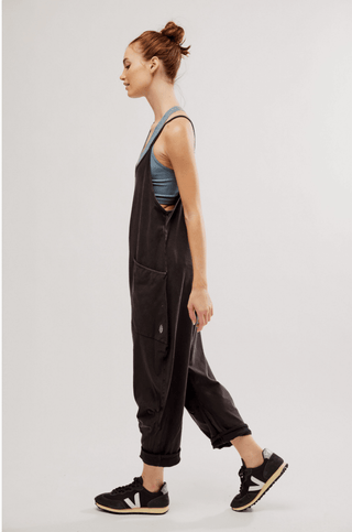 FREE PEOPLE Hot Shot Onesie - Washed Black | The Salty Babe