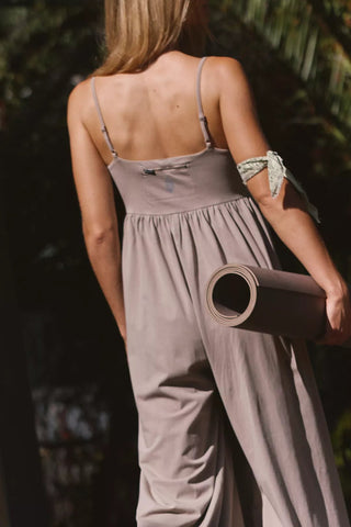 FREE PEOPLE Hot Shot Strappy Onesie - Hickory - The Salty BabeJumpsuits
