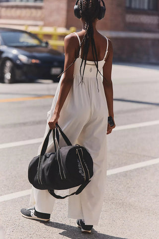 FREE PEOPLE Hot Shot Strappy Onesie - Ivory - The Salty BabeJumpsuits