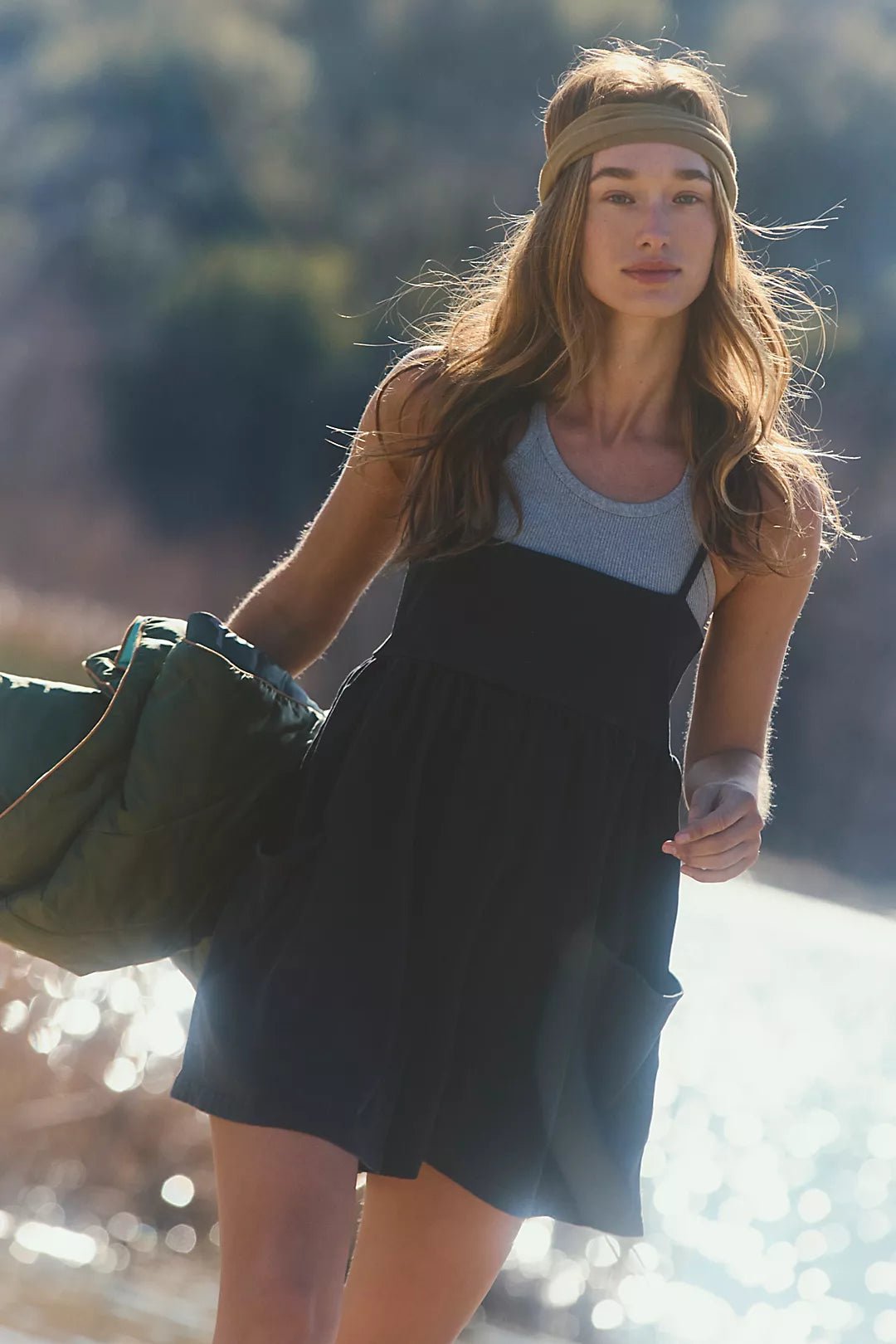 FREE PEOPLE Hot Shot Strappy Romper - Black - The Salty BabeRomper