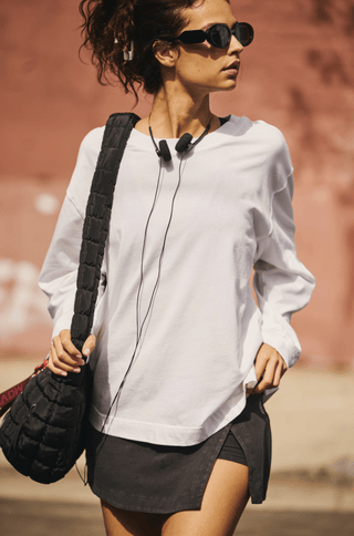 FREE PEOPLE Hustle Layer in White