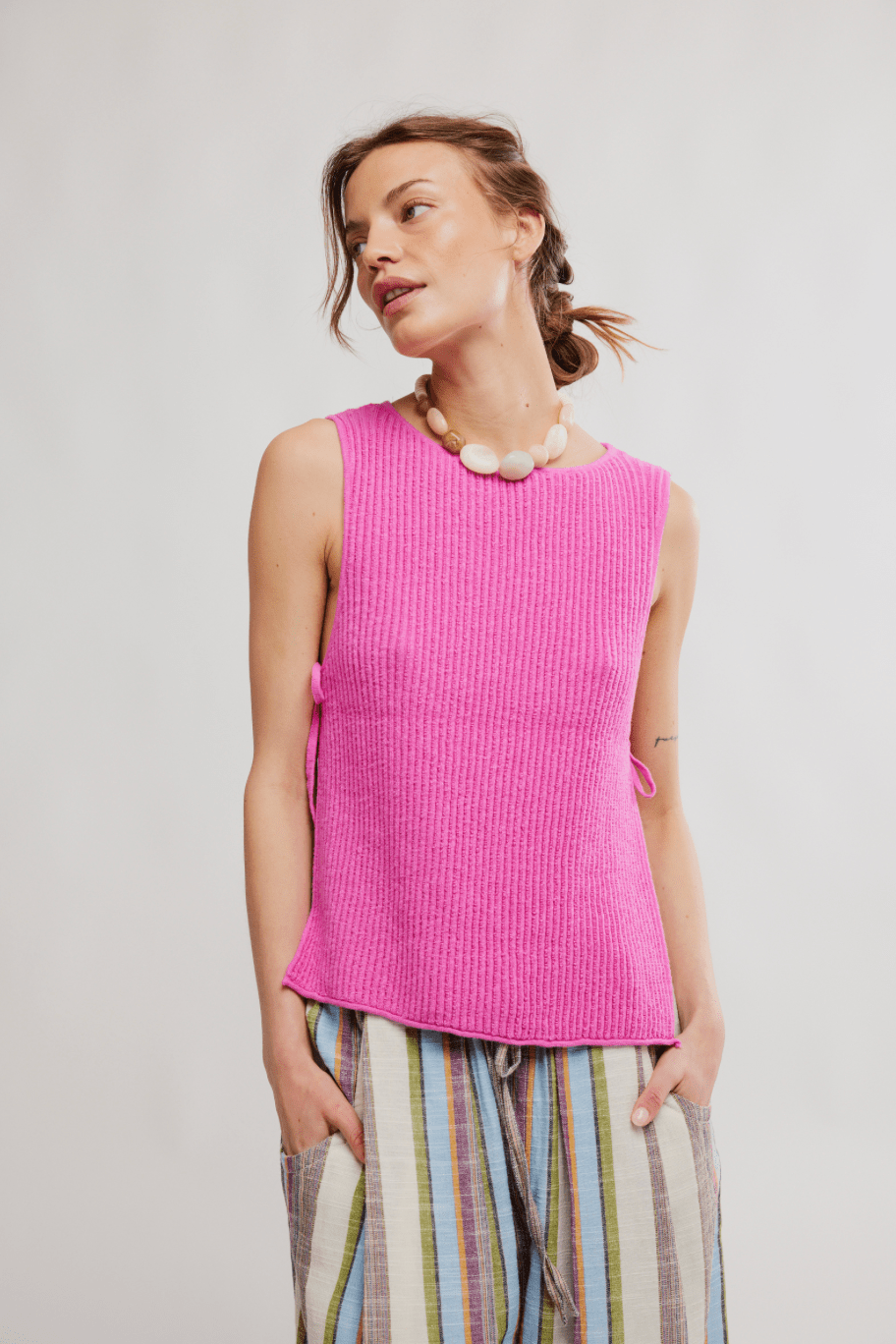 FREE PEOPLE Lizzie Sweater Top - Island Flower - The Salty BabeTop