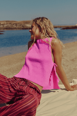 FREE PEOPLE Lizzie Sweater Top - Island Flower - The Salty BabeTop