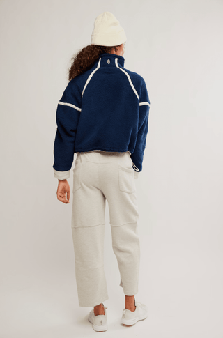 FREE PEOPLE Mountain High 1/2 Zip in Navy Combo