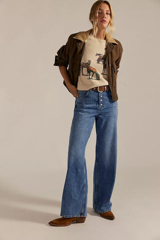 FREE PEOPLE Nia Boyfriend Jeans - Friday - The Salty BabeDenim Pants