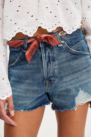 FREE PEOPLE Now Or Never Denim Shorts - Sunsational - The Salty BabeDenim Shorts
