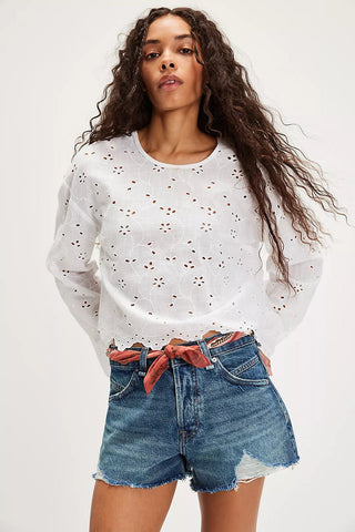 FREE PEOPLE Now Or Never Denim Shorts - Sunsational - The Salty BabeDenim Shorts