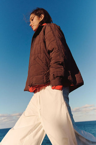 FREE PEOPLE Pippa Packable Puffer Jacket - Cocoa - The Salty BabeJackets