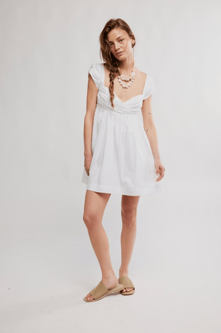 free people white knit dress Ottoman Slouchy Tunic Sweater Dress in Ecru