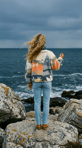 FREE PEOPLE Rocky Ridge Pullover - Sunburst Denim Blue - The Salty BabeJackets