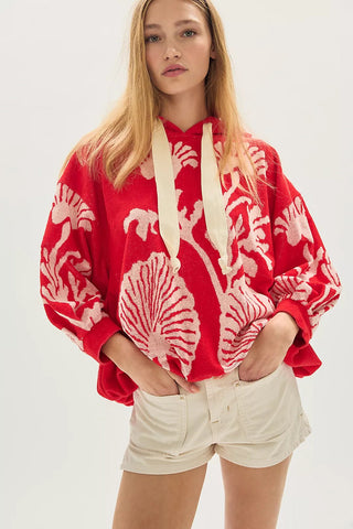 FREE PEOPLE Shell Baby Hoodie - Cherry Combo - The Salty BabeHoodies