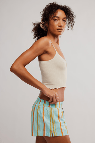 FREE PEOPLE Snap Into It Henley Crop Top - Pearled Ivory - The Salty Babecrop top