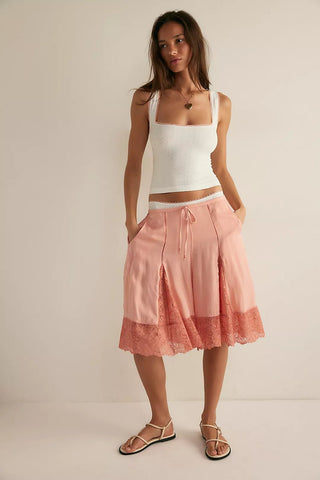 FREE PEOPLE Sweet Point Cami - White Alyssum Combo - The Salty BabeTop